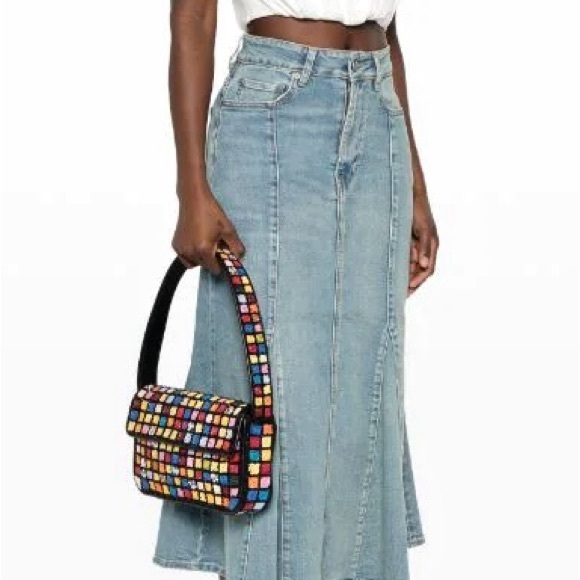 🌺🎉2XHP🎉🌺 NWT Staud Tommy Shoulder Bag Dance Floor - Picture 10 of 16